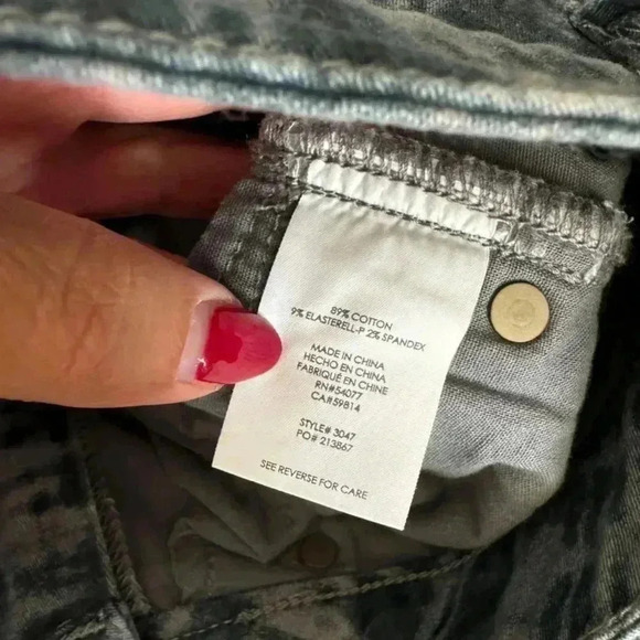 CAbi Blue Skinny Grid Jeans - Picture 5 of 6